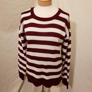 Kirra , Maroon Striped Sweater